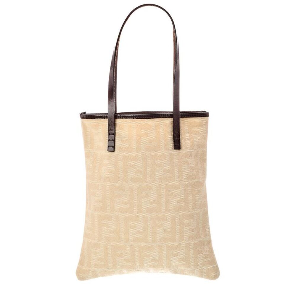 Fendi Neutral Canvas Handbag (Authentic Pre-Loved)